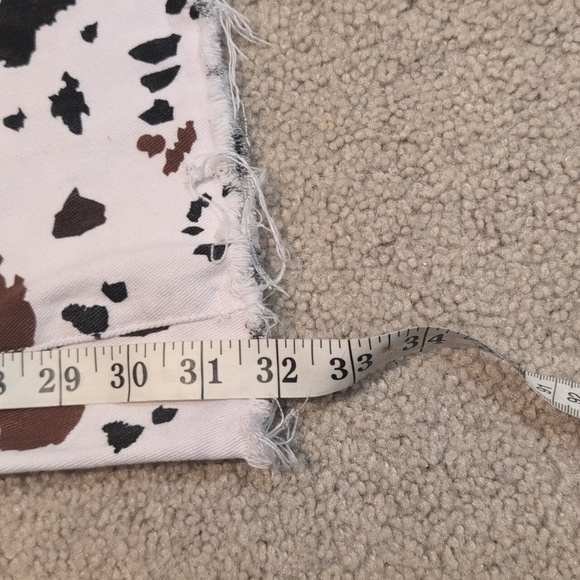 Cow Print Flare /Bell Bottom Jeans - Picture 9 of 11